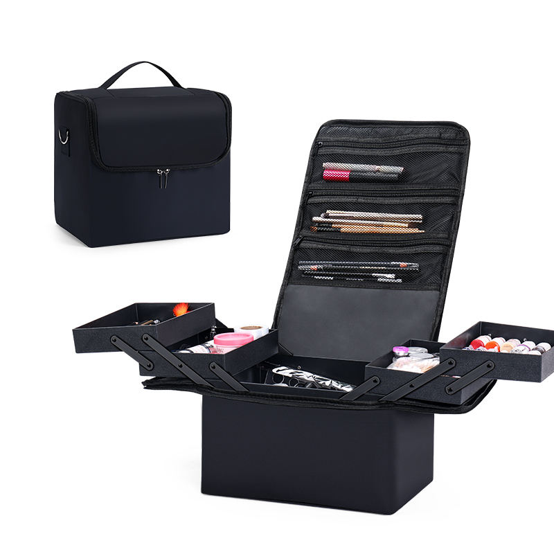 Travel Accessories Organizer Bag - Large Makeup Carrying Train Case For