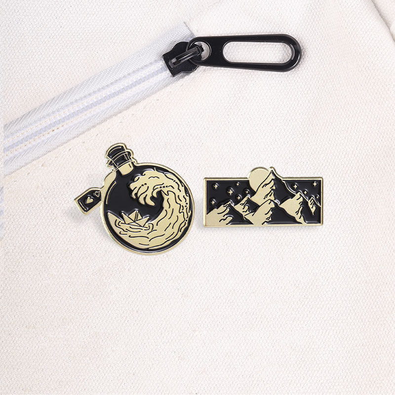 Ocean Wave Bottle Mountain Lan - Travel Accessories Jewelry 评论和价格