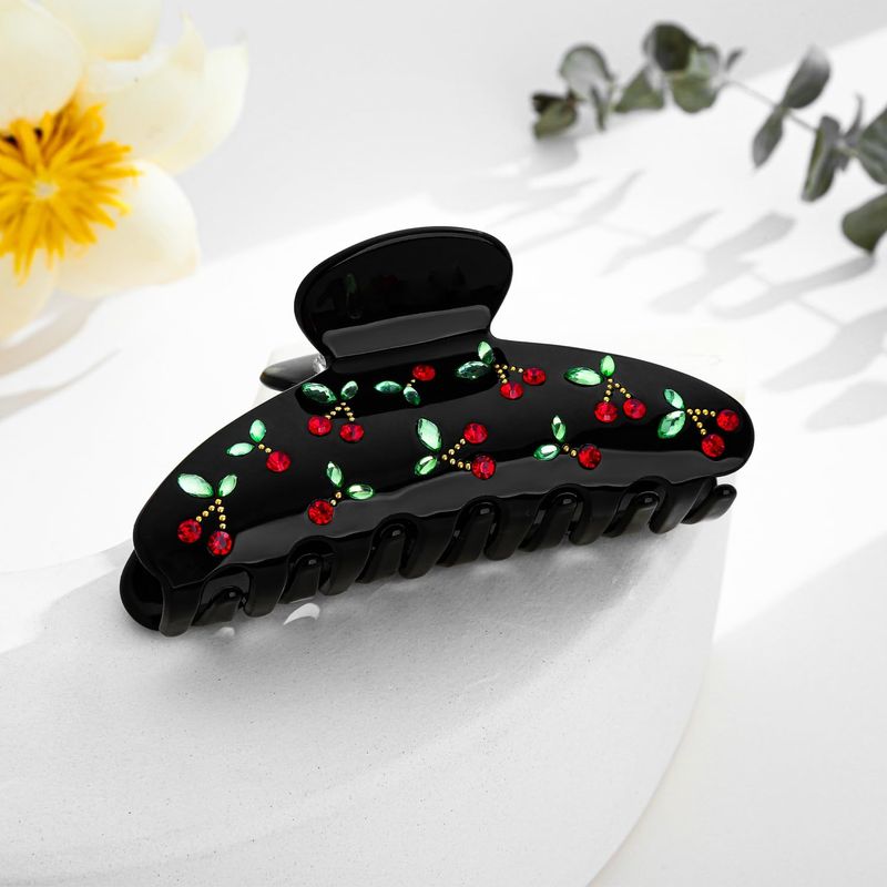 1pc Cherry hair clip, rhinesto - Travel Accessories Aesthetic 评论和价格