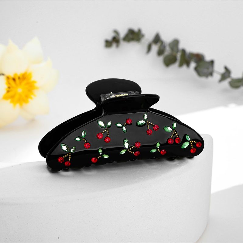 1pc Cherry hair clip, rhinesto - Travel Accessories Aesthetic 评论和价格