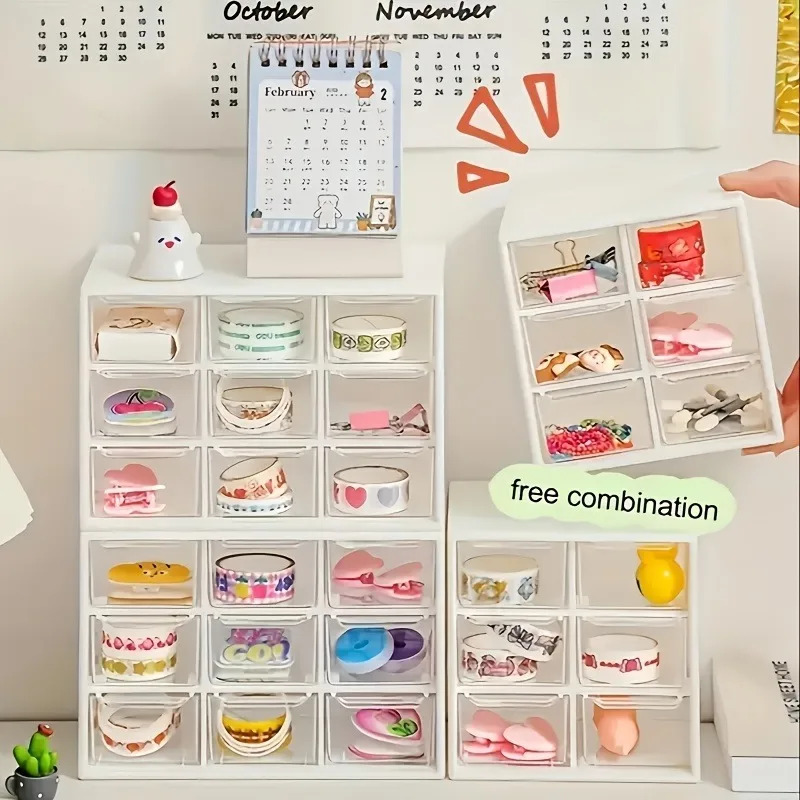 1pc Dustproof Multi-Grid Deskt - Travel Accessories Jewelry 评论和价格